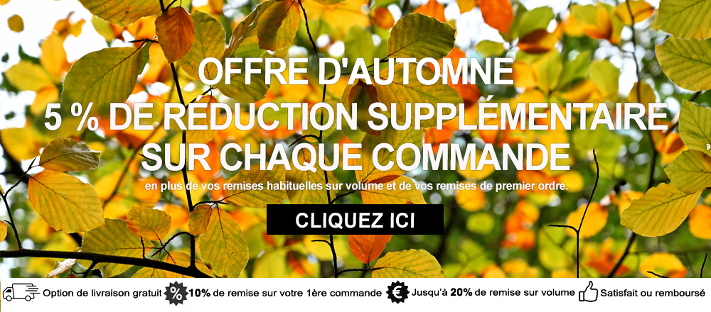 5 % de réduction en Automne